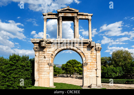 Arco di Adriano (132 d.C.) in Atene, Grecia Foto Stock