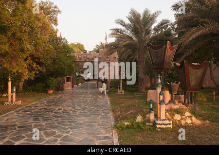 Elk206-1123 Emirati Arabi, Abu Dhabi, Villaggio del Patrimonio Culturale Foto Stock