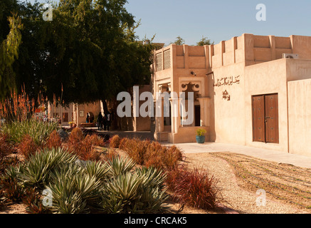 Elk206-2367 Emirati Arabi Uniti Dubai, Bastakiya trimestre, architettura tradizionale Foto Stock