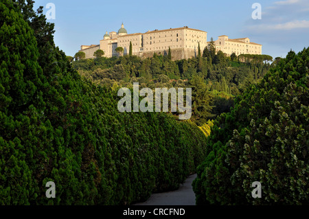 L'abbazia benedettina di Montecassino, Monte Cassino, Cassino, Lazio, l'Italia, Europa Foto Stock