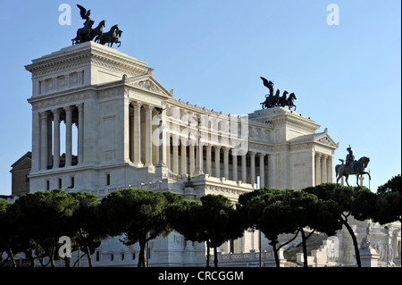 Monumento Nazionale a Re Vittorio Emanuele II, Vittoriano o Altare della Patria, Roma, Lazio, l'Italia, Europa Foto Stock