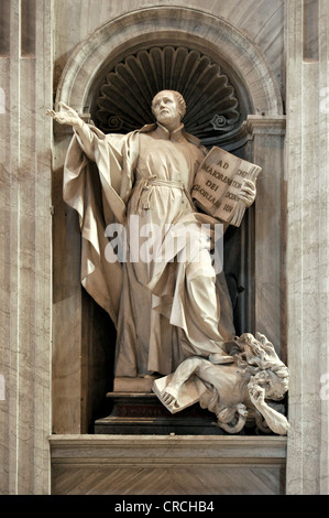 Monumento a Sant Ignazio di Loyola, Basilica di San Pietro, il Vaticano, Roma, Regione Lazio, Italia, Europa Foto Stock