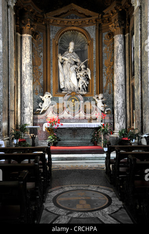 Cappella di San Fabiano nella Basilica di San Sebastiano fuori le mura sopra le Catacombe di San Sebastiano Via Appia Antica Foto Stock