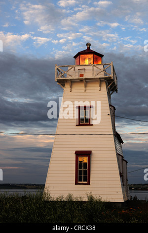 Faro di Nord Rustico, Prince Edward Island, Canada, America del Nord Foto Stock