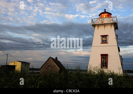 Faro di Nord Rustico, Prince Edward Island, Canada, America del Nord Foto Stock