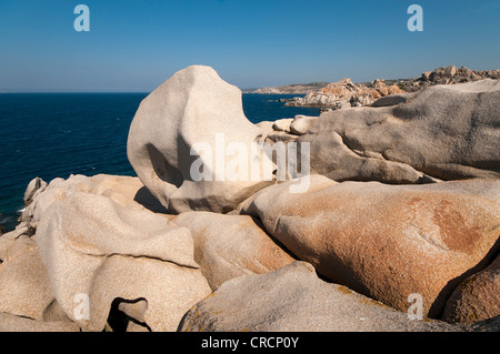 Le formazioni rocciose, esterno Gallura, Palau Sardegna, Italia, Europa Foto Stock