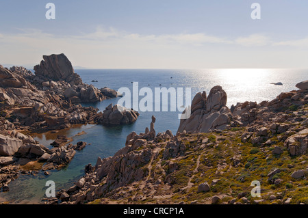 Le formazioni rocciose, esterno Gallura, Palau Sardegna, Italia, Europa Foto Stock