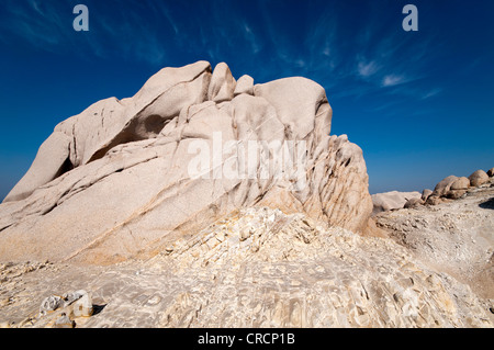 Le formazioni rocciose, esterno Gallura, Palau Sardegna, Italia, Europa Foto Stock