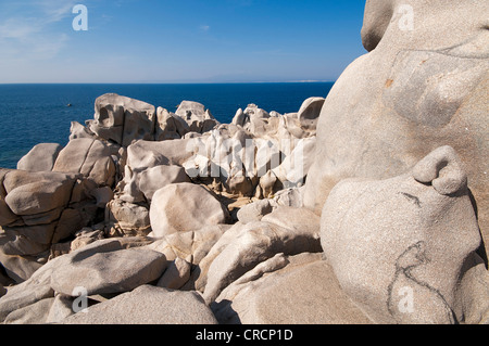 Le formazioni rocciose, esterno Gallura, Palau Sardegna, Italia, Europa Foto Stock