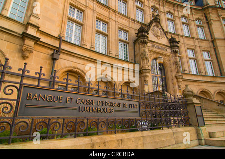 La Banque et Caisse d'Epargne de l'Etat, Lussemburgo Foto Stock