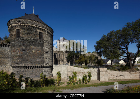 Città storica di pareti di Andernach, Renania-Palatinato, Germania, Europa Foto Stock