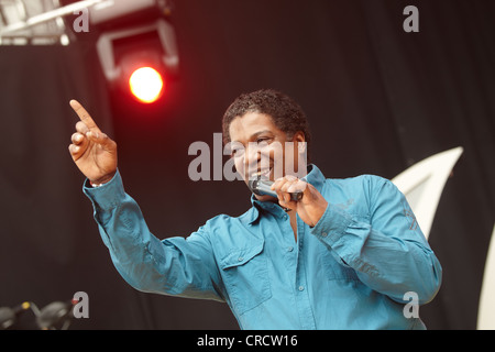 Sydney Youngblood, cantante soul americano, al LAND RENANIA-PALATINATO-stato di Tag festival, Pruem, Renania-Palatinato, Germania, Europa Foto Stock