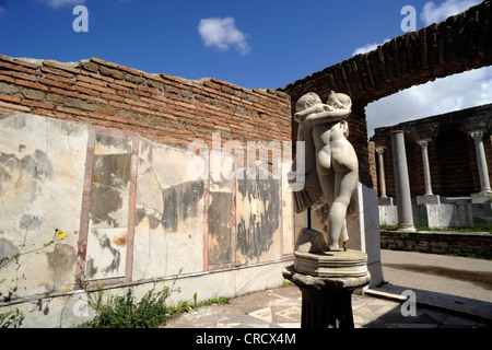 Italia, Roma, Ostia Antica, casa romana di Cupido e Psiche (Domus di amore e Psiche) Foto Stock