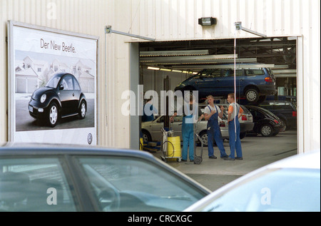 Concessionario VW a Berlino Foto Stock