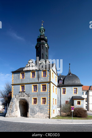 Città e Palazzo Reale, Weimar, Turingia, Germania, Europa PublicGround Foto Stock