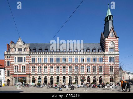 L ex generale Post Office, Office e edificio commerciale, rabbia square, Erfurt, Turingia, Germania, Europa PublicGround Foto Stock