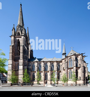 Santa Elisabetta è la Chiesa, Marburg, Hesse, Germania, Europa PublicGround Foto Stock