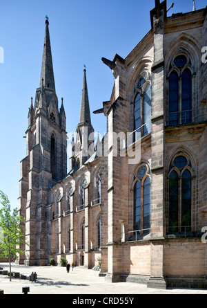 Santa Elisabetta è la Chiesa, Marburg, Hesse, Germania, Europa PublicGround Foto Stock