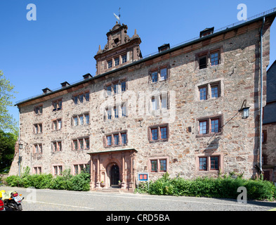 Il castello di Landgrafenschloss, Marburg, Hesse, Germania, Europa PublicGround Foto Stock
