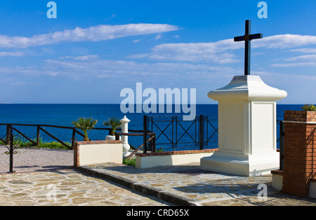 Europa Italia,Campania Cilento Ogliastro Marina e il lungomare Foto Stock