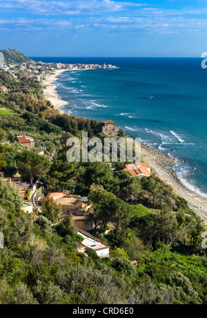 Europa Italia,Campania Cilento, panorama di Acciaroli Foto Stock