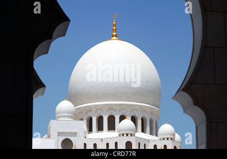 Sheikh Zayed Grande Moschea, Abu Dhabi, Emirati Arabi Uniti, Asia Foto Stock