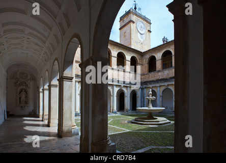 Europa Italia,Campania Cilento, Padula, la Certosa di San Lorenzo chiostro Foto Stock