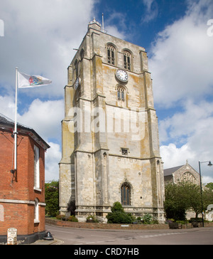 Il campanile della chiesa di St. Michael a Beccles, Suffolk, Inghilterra Foto Stock