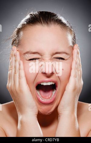 Silent Scream Foto Stock