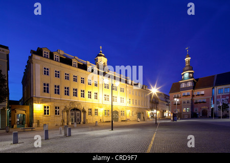 Palazzo di Città, Municipio, Eisenach, Turingia, Germania, Europa PublicGround Foto Stock