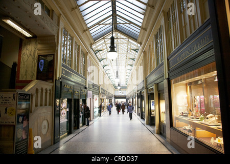 Argyll arcade arcade in stile vittoriano in gran parte di gioiellieri negozi Glasgow Scotland Regno Unito Foto Stock