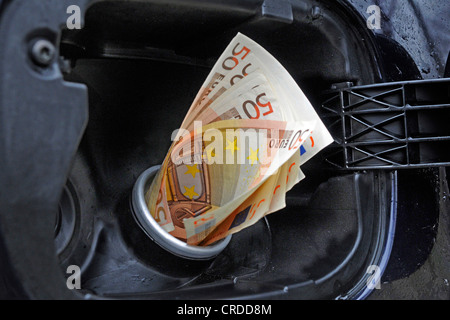 Simbolico per caro prezzo della benzina, Germania Foto Stock