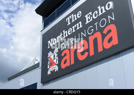 L'eco del Nord Darlington Arena nella periferia di Darlington. Preso in una giornata di sole in 2012 Foto Stock