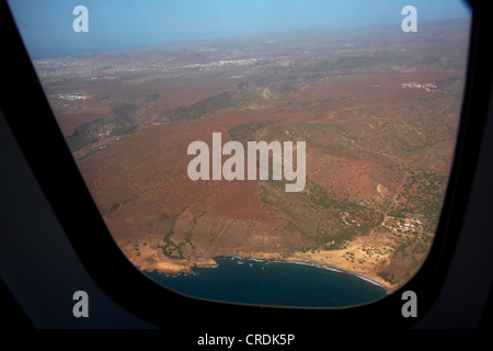 Arrivando a Praia, Capo Verde Isole di Capo Verde, isola di Santiago Foto Stock