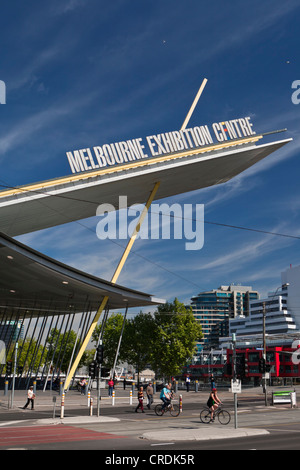 Edificio principale del Melbourne Convention and Exhibition Centre, Melbourne, Victoria, Australia Foto Stock