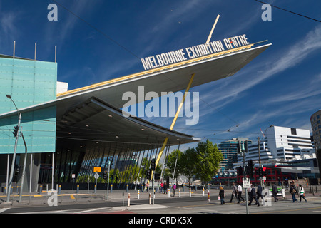 Edificio principale del Melbourne Convention and Exhibition Centre, Melbourne, Victoria, Australia Foto Stock