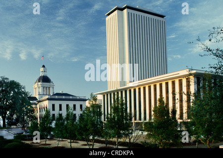 Vecchio e nuovo stato CAPITOLS, Tallahassee, Florida Foto Stock