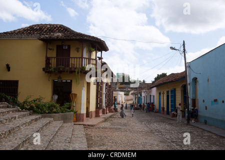 Scena di strada di Trinidad, Cuba Foto Stock