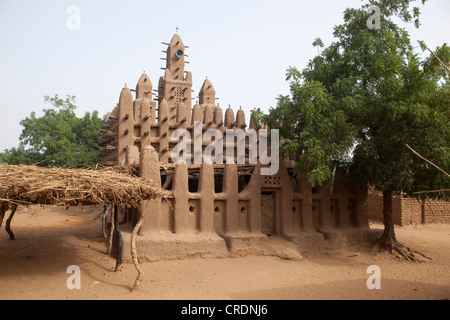 Moschea nella regione Dogon del Mali, Africa occidentale Foto Stock