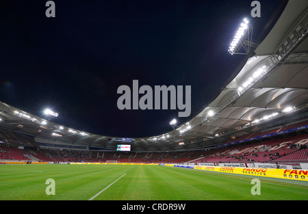 Calcio Gottlieb-Daimler stadion al proiettore, Germania, Stuttgart Foto Stock