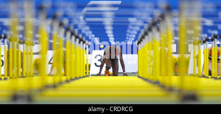 donne di ostacoli Foto Stock