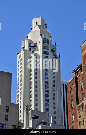 Zona residenziale alto edificio di appartamenti di lusso di Midtown Manhattan, New York City, Stati Uniti d'America, America, PublicGround Foto Stock