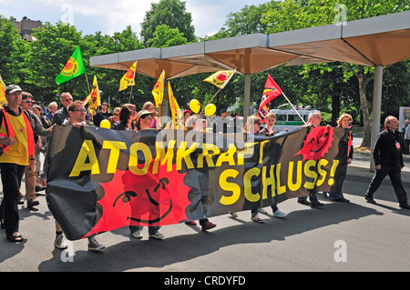 Anti-nucleare manifestazione a Bonn, Renania settentrionale-Vestfalia, Germania, Europa Foto Stock