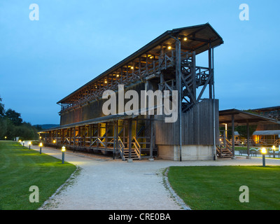 Graduazione in casa i giardini del centro termale di Bad Staffelstein, Alta Franconia, Franconia, Baviera, Germania, Europa Foto Stock