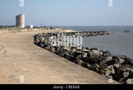 Euroscope si Ness punto Lowestoft Suffolk Inghilterra - il paese più punto est Foto Stock