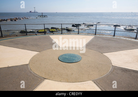 Euroscope si Ness punto Lowestoft Suffolk Inghilterra - il paese più punto est Foto Stock