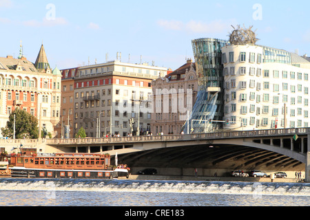 La Casa danzante, Praga, Repubblica Ceca, Europa Foto Stock