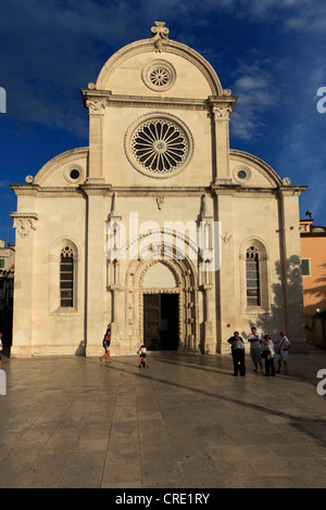 St. James Cathedral, Sv, Jakov Sibenik, Dalmazia, Croazia, Europa PublicGround Foto Stock
