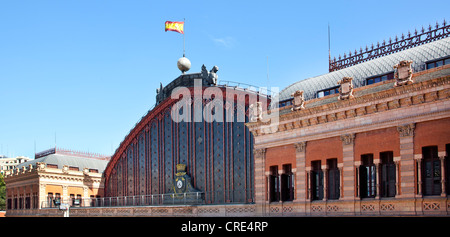 Principale linea ferroviaria, la stazione di Atocha di Madrid in Spagna, Europa Foto Stock