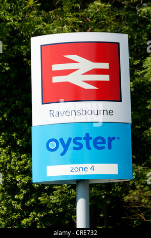 Ravensbourne stazione è in zona 4 per Oyster card utenti. Foto Stock